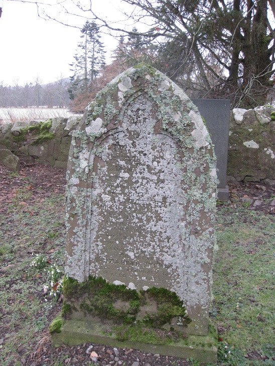 Monument to David Stewart in Kilmaveonaig churchyard