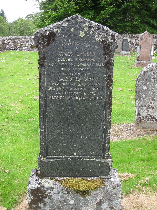 Memorial to James Lamont of Kincraigie